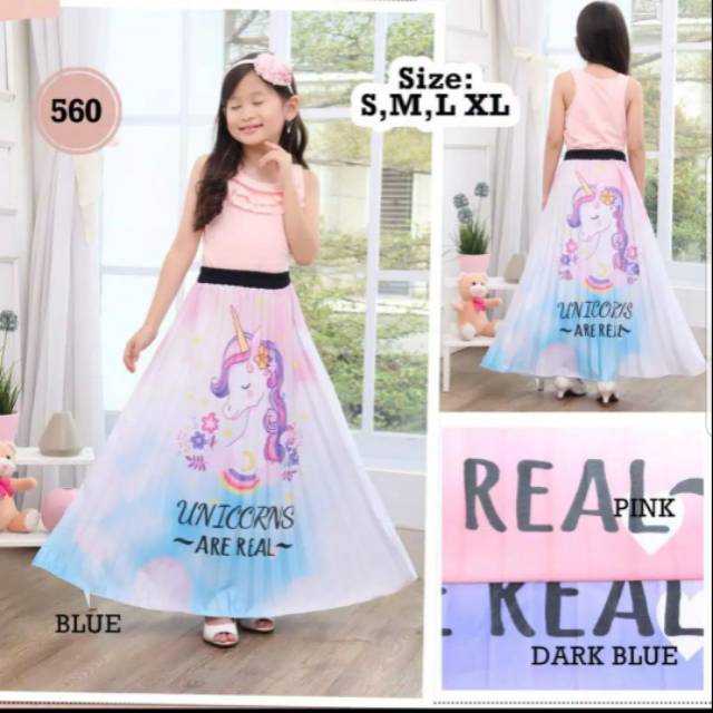 RR ROK ANAK KARAKTER PLISKET MURAH UNICORN FROZEN LOL PRINCESS LUCU MOTIF IMUT CEWEK
