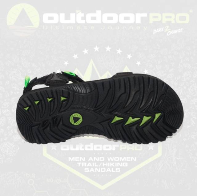 Sandal Gunung Outdoor Pro Savero Hitam &amp; Coral - Cowok Cewek