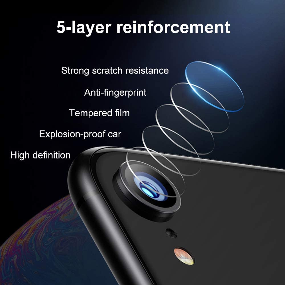 Pelindung Layar Tempered Glass 9h 2 In 1 Anti Pecah Untuk Compatible For iPhone Xr