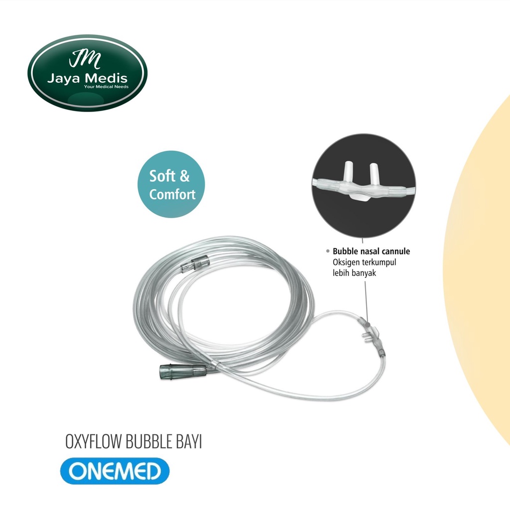 Oxyflow Transparan - Oxygen Nasal Cannula - Bayi