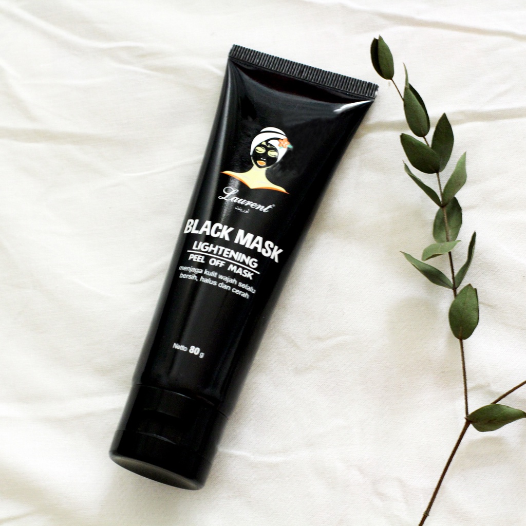 Laurent Black Mask Lightening Peel Off Mask 80 gr / Face Mask / Masker Wajah
