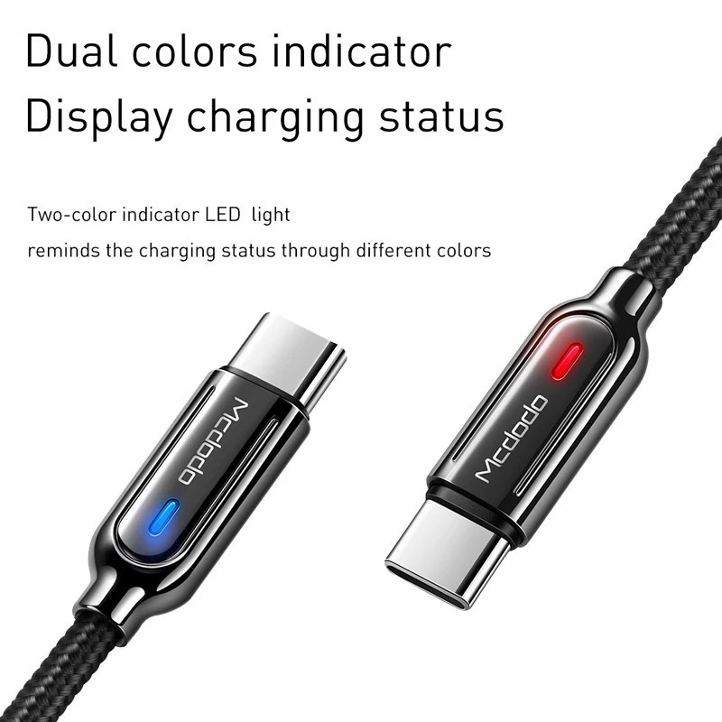Mcdodo CA-6190 Kabel USB TYPE C Auto Off QC 4.0 LED