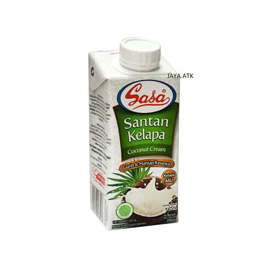 

SANTAN SASA SANTAN KELAPA INSTAN SIAP PAKAI 200 ML SANTAN CAIR SASA 200ML