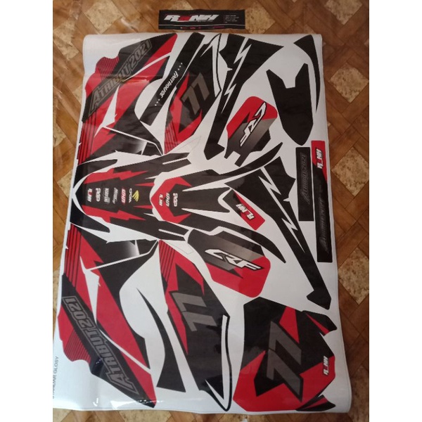 decal setiker custom crf 250, kawasaki klx, dtracker