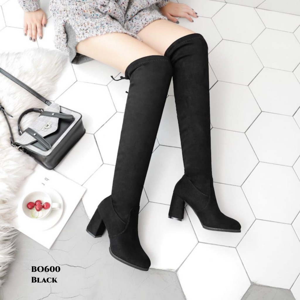RESTOCK PRF Sepatu Long Boots Flat Korea BO600