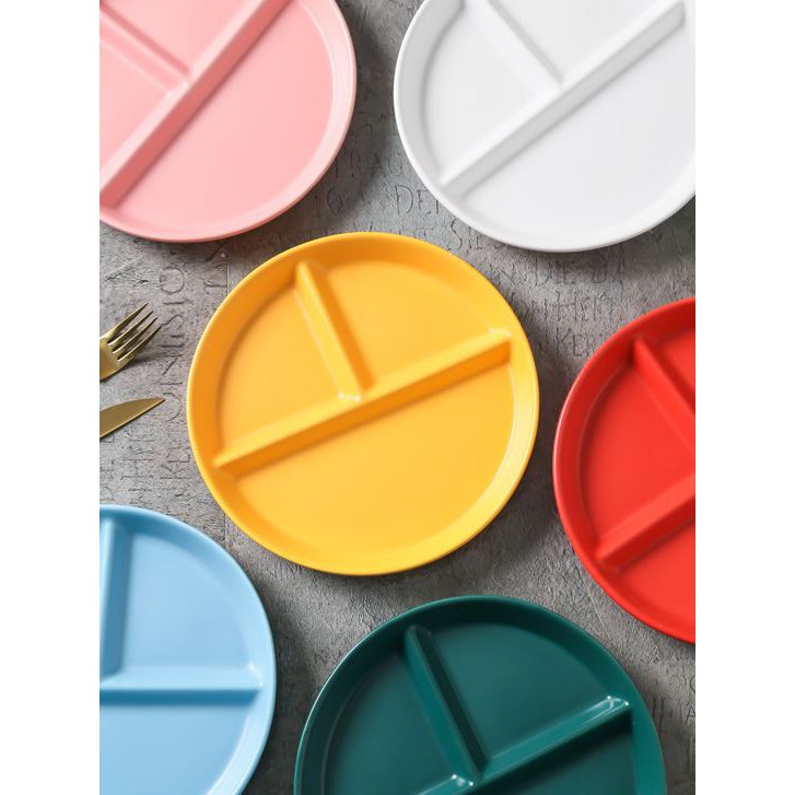 PP 28 Piring Keramik Skat Matte Porselin Piring datar Bulat Japan Korea Western Style Impor-6