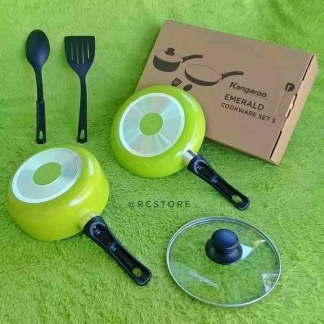 Alat Masak Anti Lengket Kangaroo Emerald set