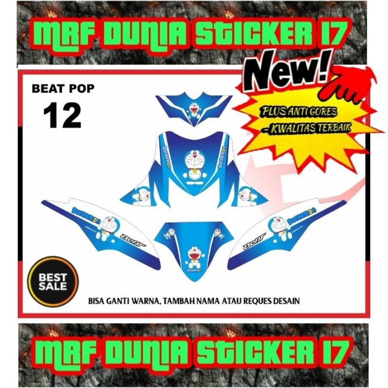 sticker dekal beat pop full body decal beat pop stiker  beat pop motor beat pop full body 12