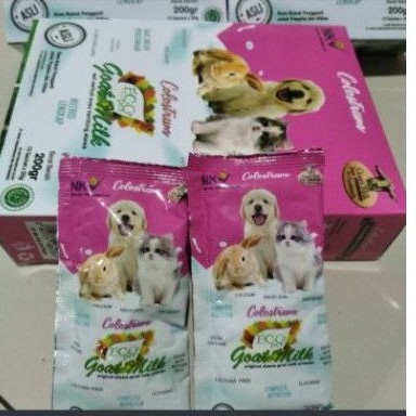 Susu hewan eco pet goad milk colostrum(1box10 sachet)