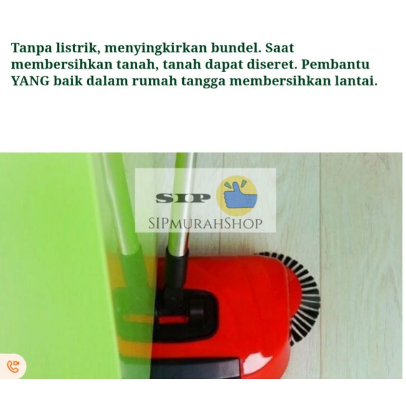 MESIN PEMBERSIH SAPU TANGAN PENYAPU OTOMATIS LANTAI MALAS TANPA KABEL /Sweep Drag All in One LD-358