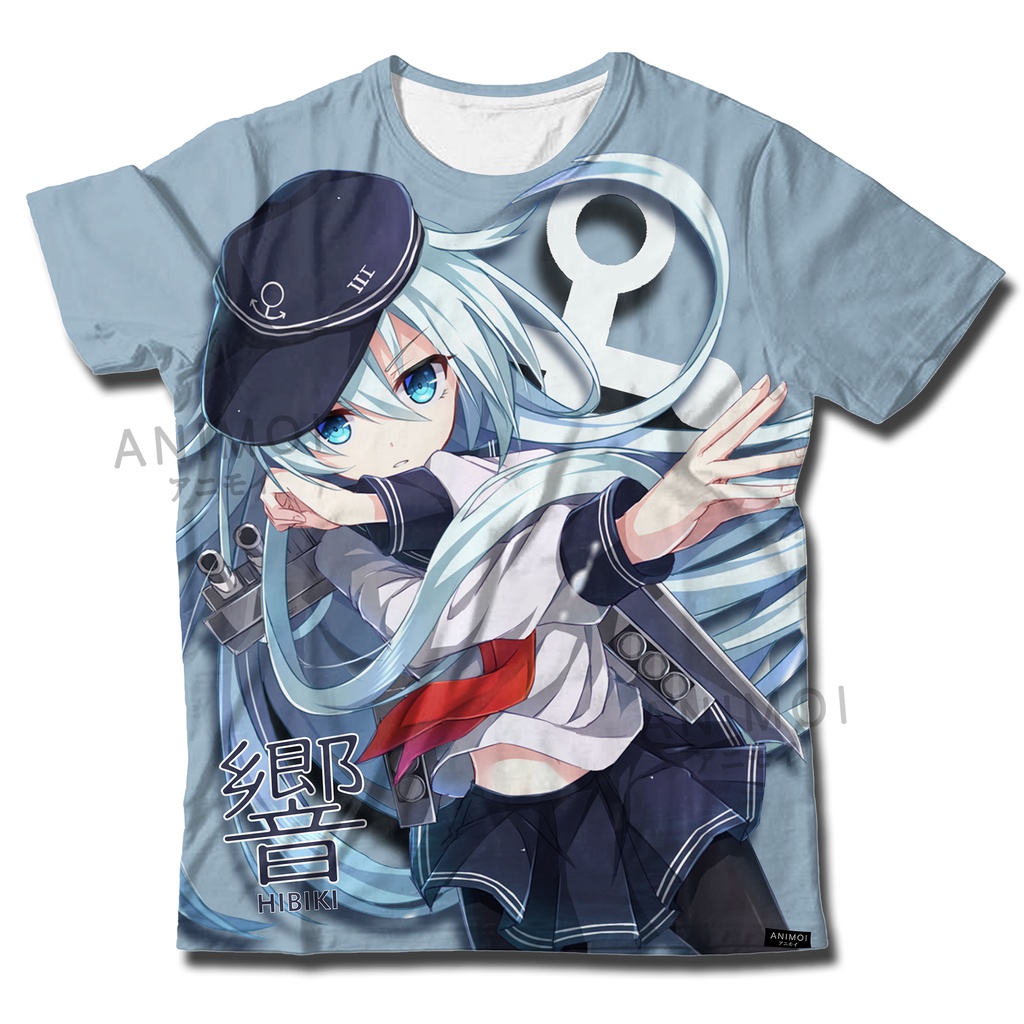 Kaos Full Print Anime || Kancolle Kantai Collection || Hibiki