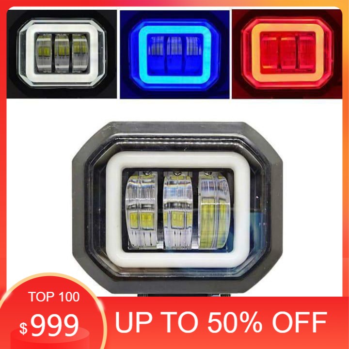 lampu tembak led cwl k30 3 mata 4d angel aye eye 30 watt kotak biru