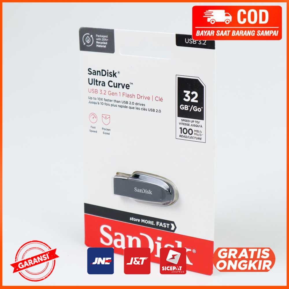 SanDisk Ultra Curve Flashdisk USB 3.2 - 32 GB