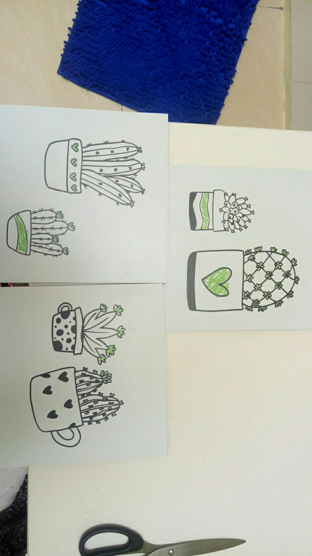 Pajangan Hiasan Dinding Kamar Dekorasi Rumah Kaktus Art