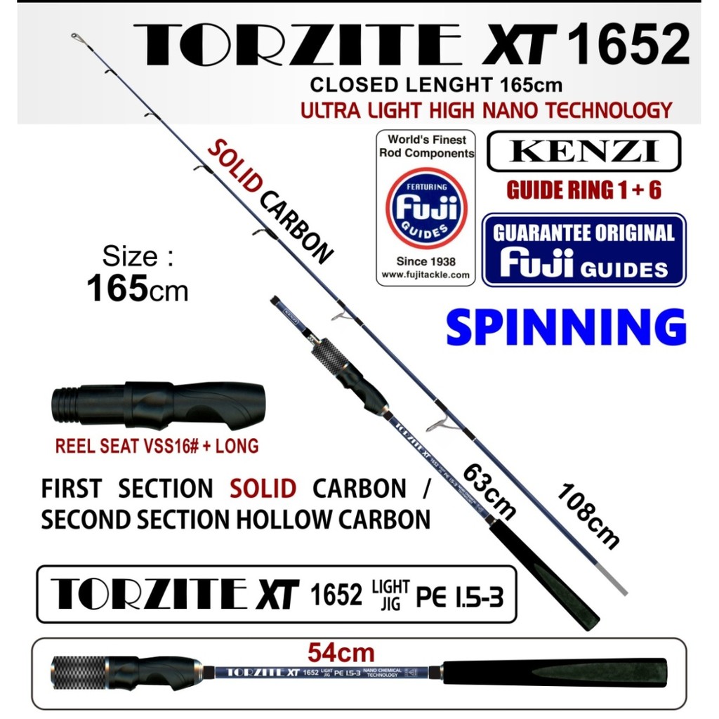 joran pancing Kenzi Torzite XT Light Jig PE 1,5-3