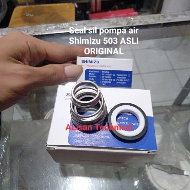 Sil mechanical seal pompa air jet pump Shimizu PC 503 502 ASLI ORIGINAL