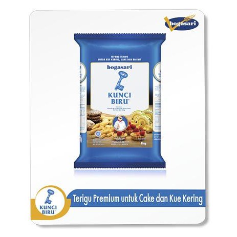 

Tepung Terigu Bogasari Kunci Biru Premium 1 kg