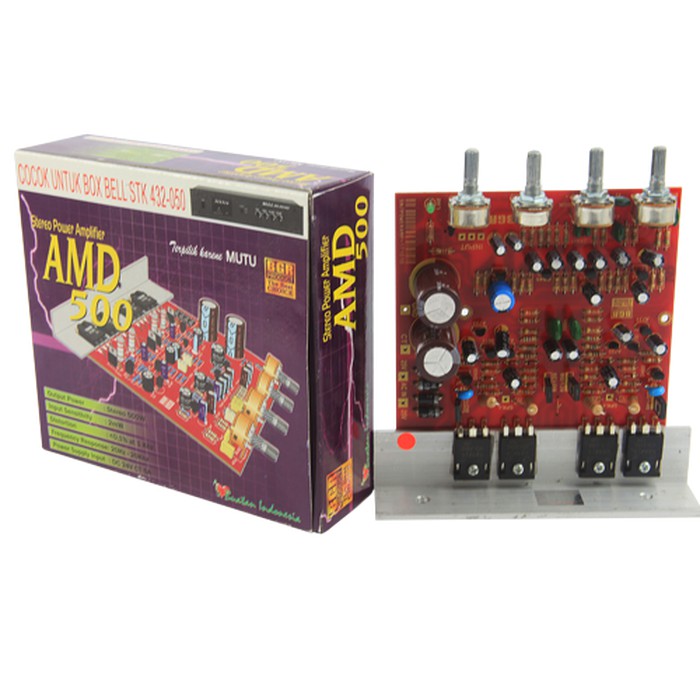 KIT POWER AKTIF ACTIVE STEREO 500W AMD500 POWER AMPLIFIER AMD 500 BELL STEREO POWER AMPLIFIER BELL