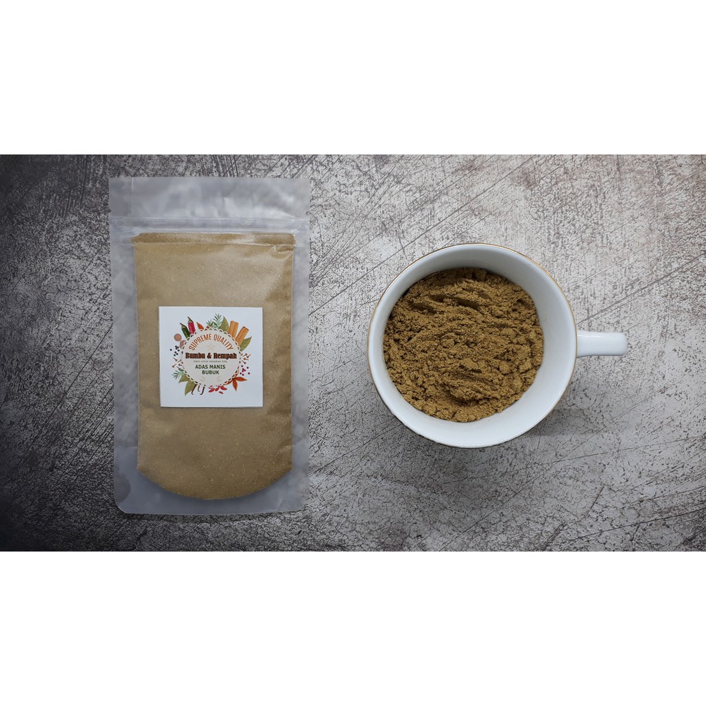 

Adas Manis Bubuk ( Fennel Seed Powder ) 50 gram