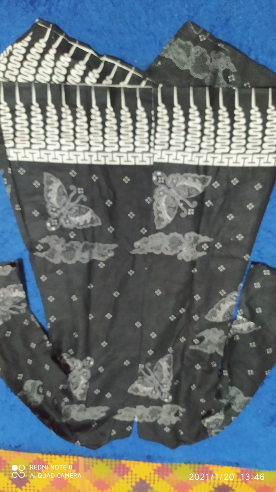 Xxl Ld 110 Kanaya 2 Tunik Batik Cewek Tunic Batik Kerja Seragam Batik Hitam Wanita Solo Katun Cantik