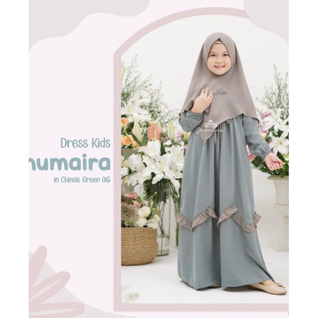 SYARI ANAK TERBARU 7-13/KHUMAIRA SYARI KIDS/GAMIS ANAK L XL/PAKAIAN MUSLIM ANAK/FAR MOSLEMSTORE