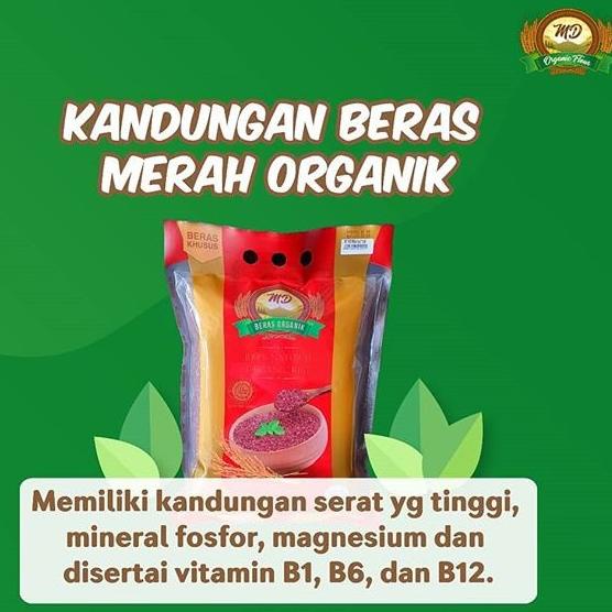 

ORGANIC RED RICE KUPAS KULIT - BERAS ORGANIK - BERAS MERAH - MD 2KG