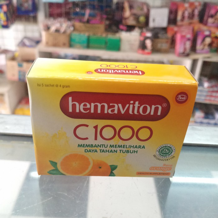 HEMAVITON VITAMIN C 1000 MG 1 BOK ISI 5 SACHET