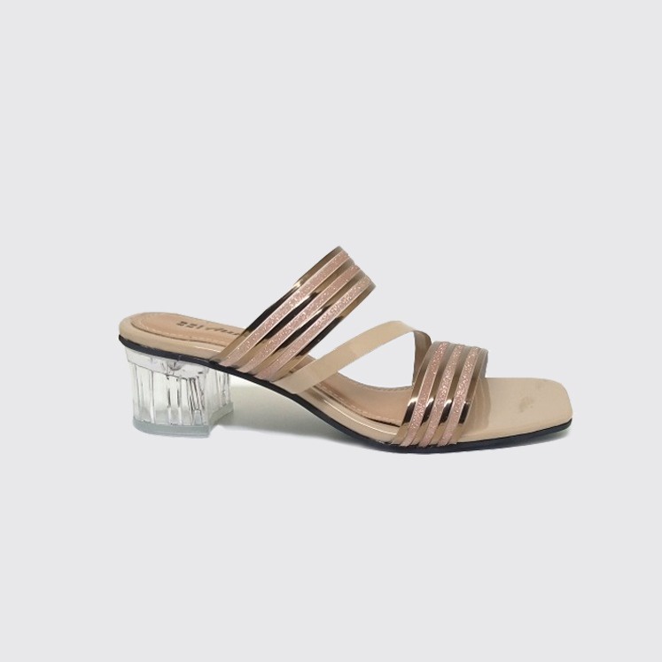Aurra big size shoes heels premium / sandal heel wanita ukuran jumbo besar hak kaca