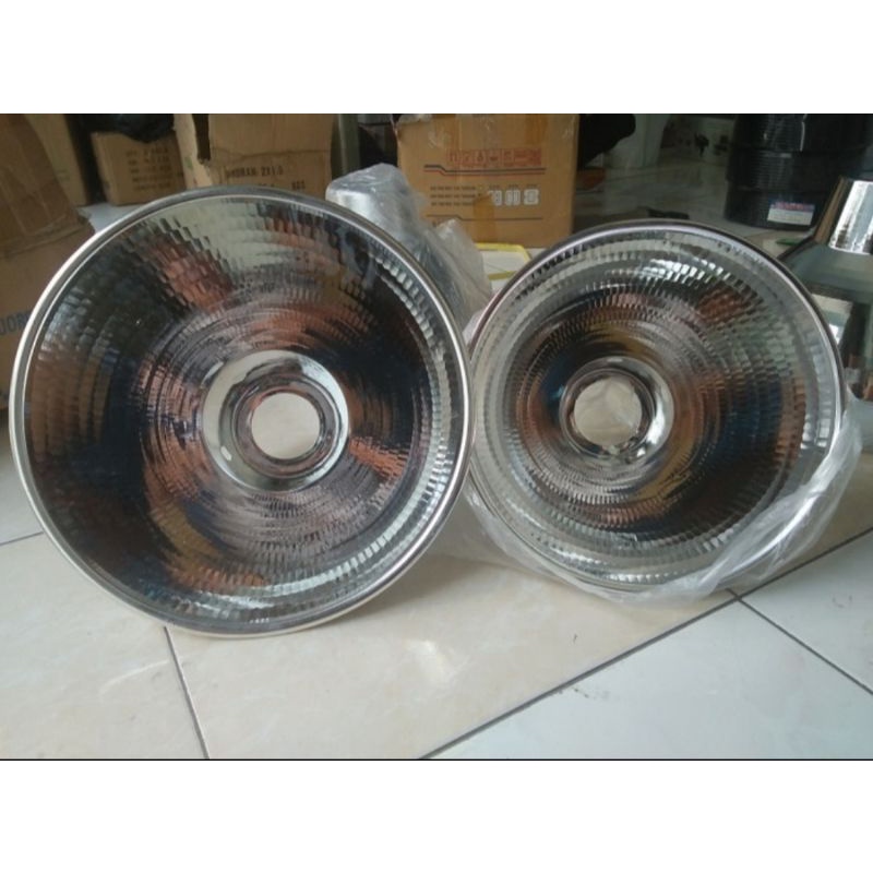 Kap Industri Besar 14&quot; (36cm) Reflector + Fiting Gantung WD E27