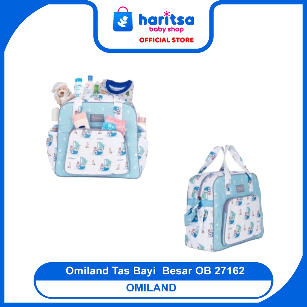 OMILAND TAS BAYI BESAR SAILOR SERIES OB27162 (Hijau dan Biru)