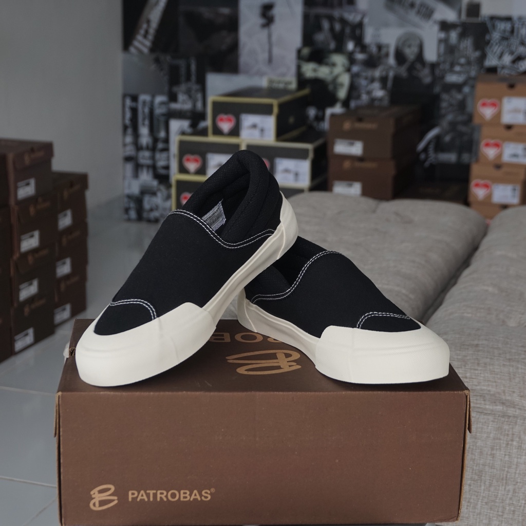 Patrobas Cloud Slip On Black White