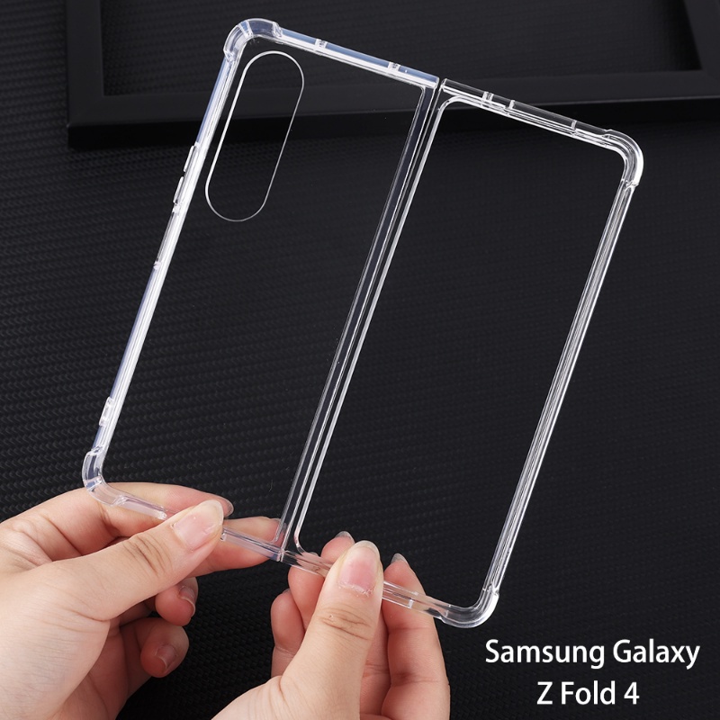 Case Pelindung Transparan Shockproof Ultra Tipis Untuk Samsung Galaxy Z Fold 4