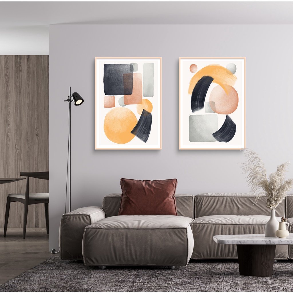 Frame Bingkai Foto Natural Kayu A3 Aesthetic Minimalis Hiasan Dinding Dekorasi Dinding