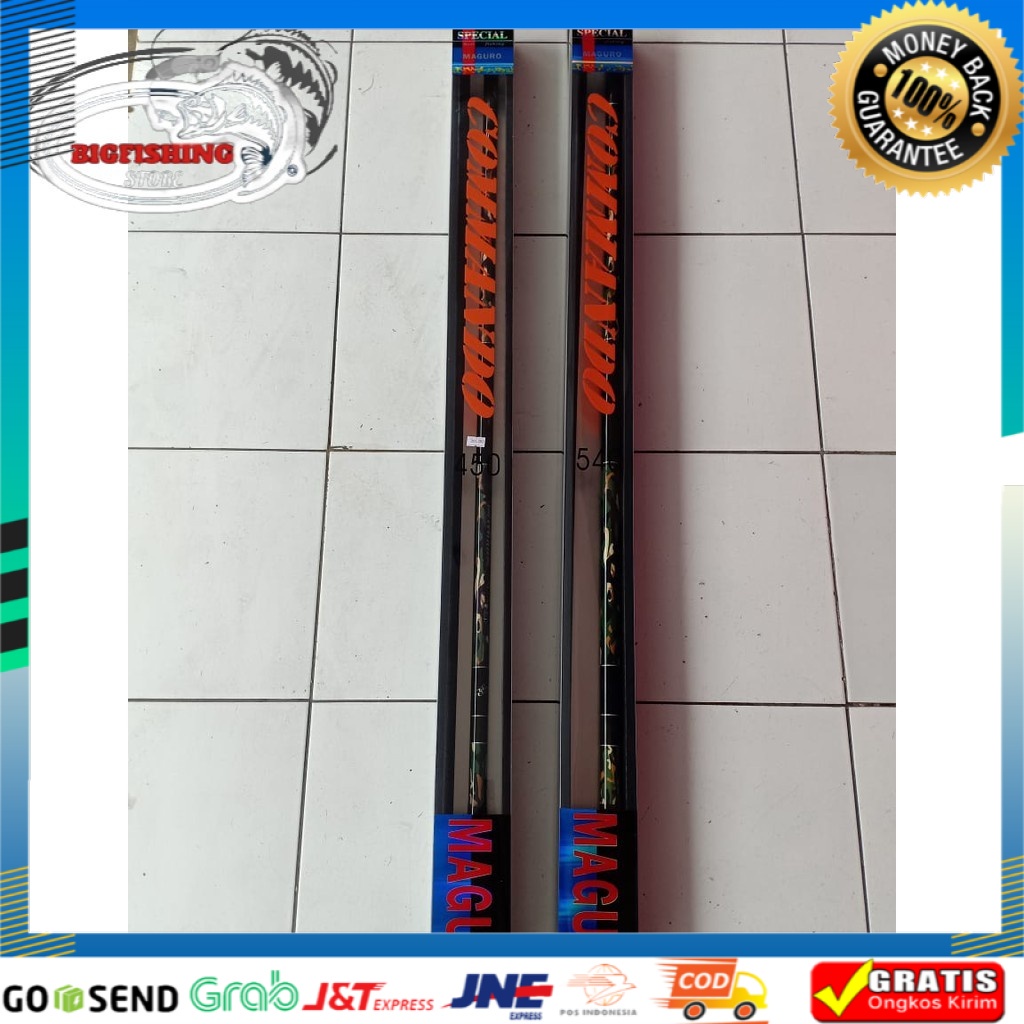 Joran Tegek Maguro Commando 450 540 Kaku Bahan Carbon
