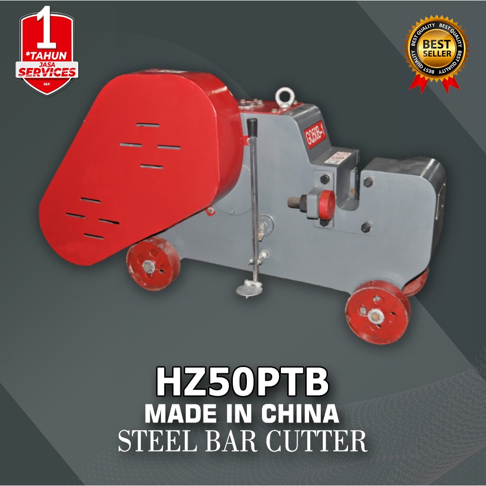 Heavy Steel Bar Cutting 50 mm Mesin Pemotong Besi Baja Alat Potong Besi Beton Eser AKS - HZ50PTB