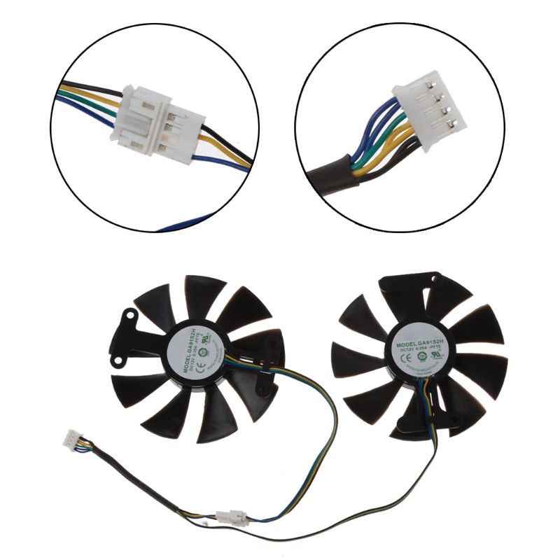 Bt VGA Fan Kipas Pendingin Kartu Grafis Untuk Zotac Gtx1060 GTX950 4P 12V 0.35A GA91S2H