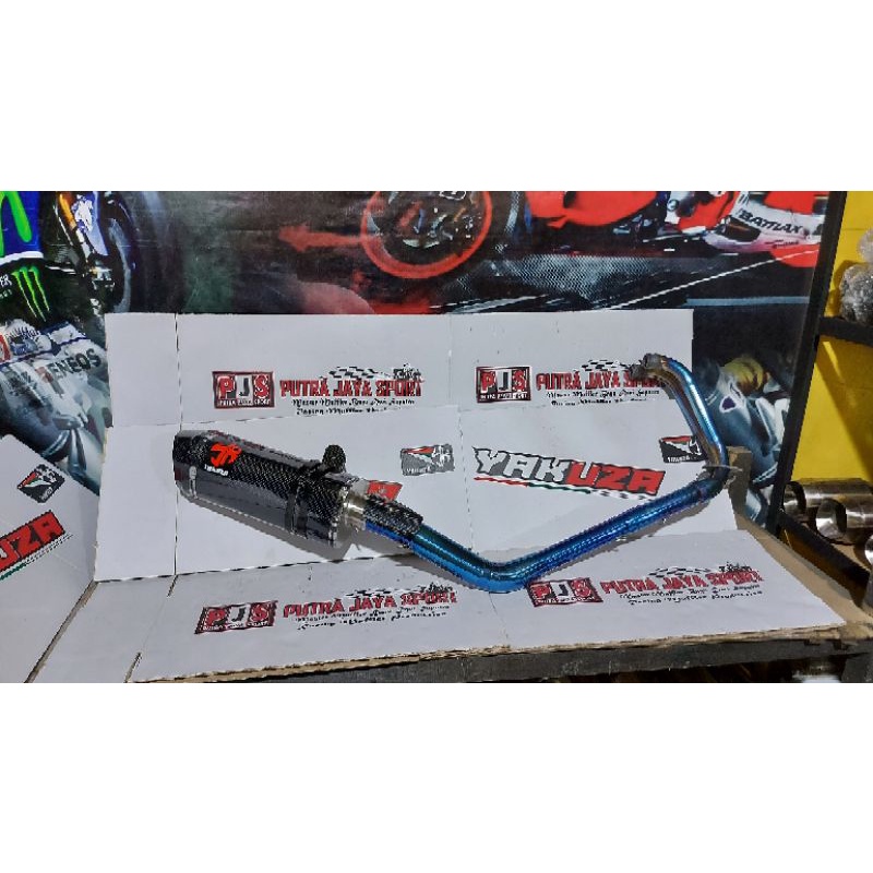 knalpot yakuza bluemon for cbr150/vixion/r15/gsx/New cb full system pnp