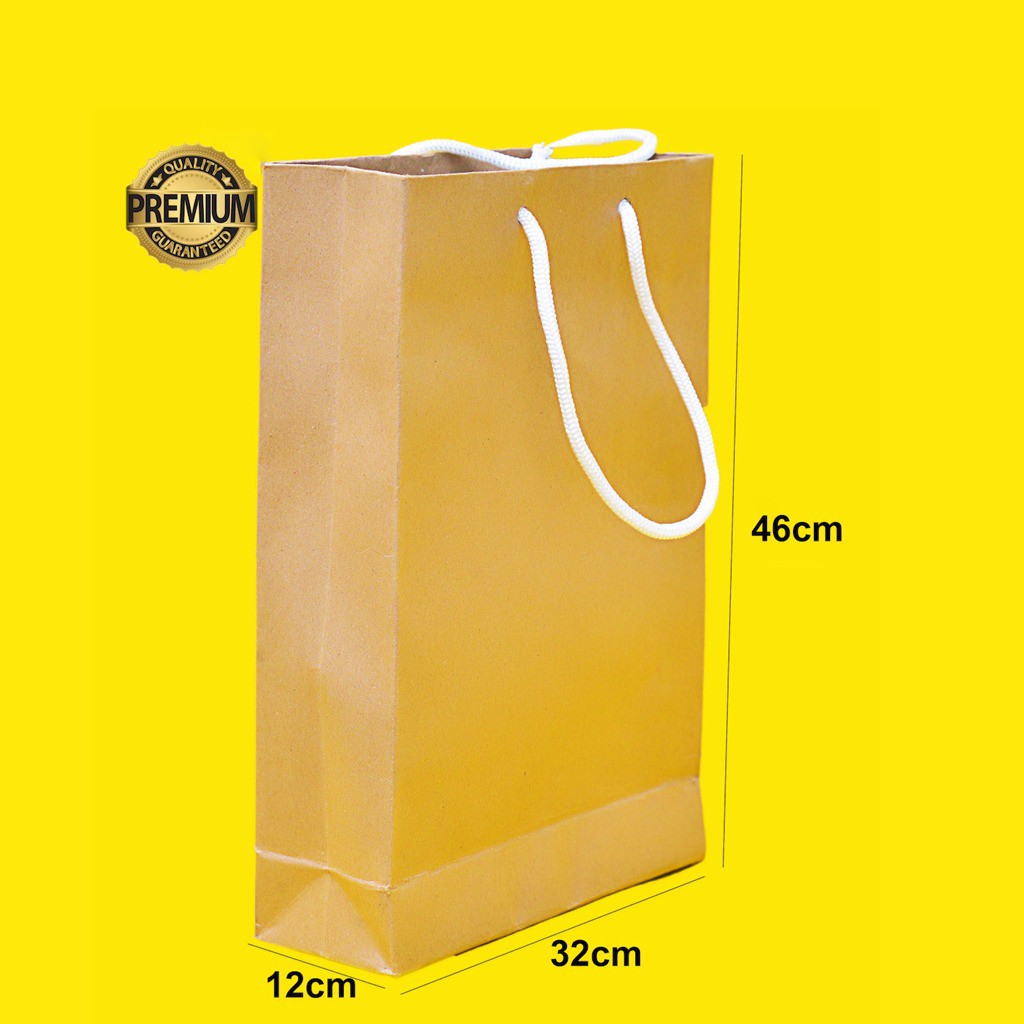 Paper Bag Polos Premium (L) 46x32x12 cm | Shopee Indonesia