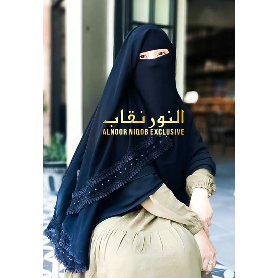 NIQOB YAMAN HIJAZ YAMEN PURDAH NIQAB TEMBORO NIQOP EXCLUSIVE