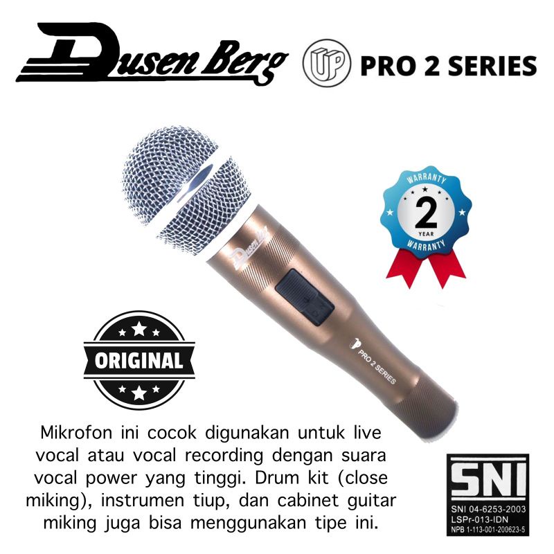 Microphone Vokal Kabel DUSENBERG PRO 1 SERIES Mic Karaoke Mc , Pidato