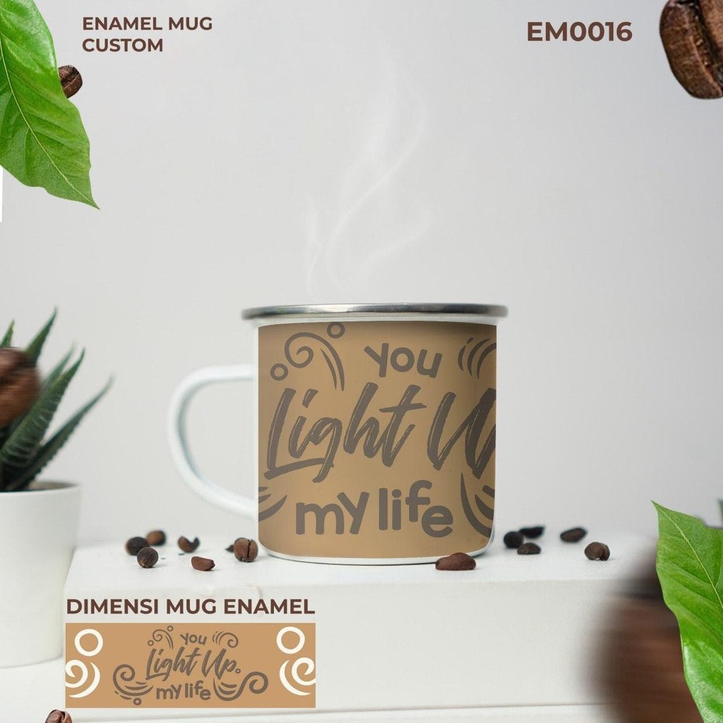 custom Enamel Mug kapasitas 330ml