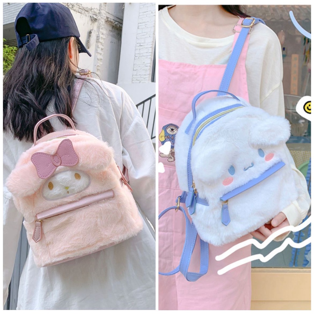 TAS RANSEL MELODY CINNAMOROLL HELLO KITTY BACKPACK BAG IMPOR ANAK PEREMPUAN DEWASA LUCU