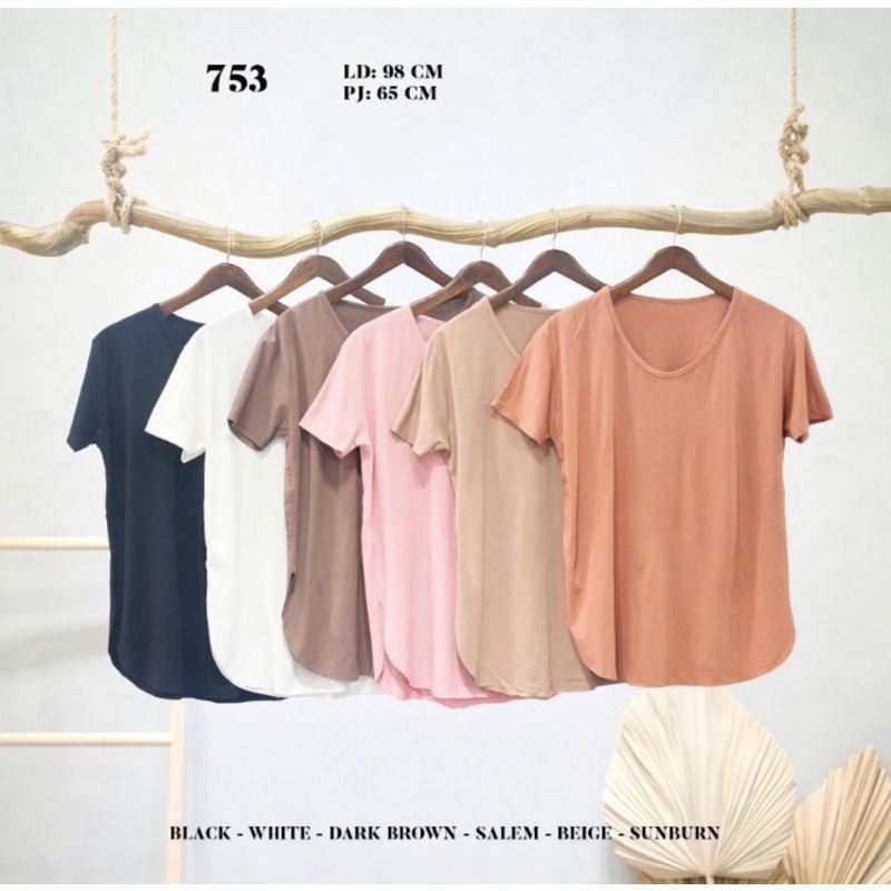 kaos oversize polos wanita murah,atasan overisize vneck polos wanita model 753belah samping import