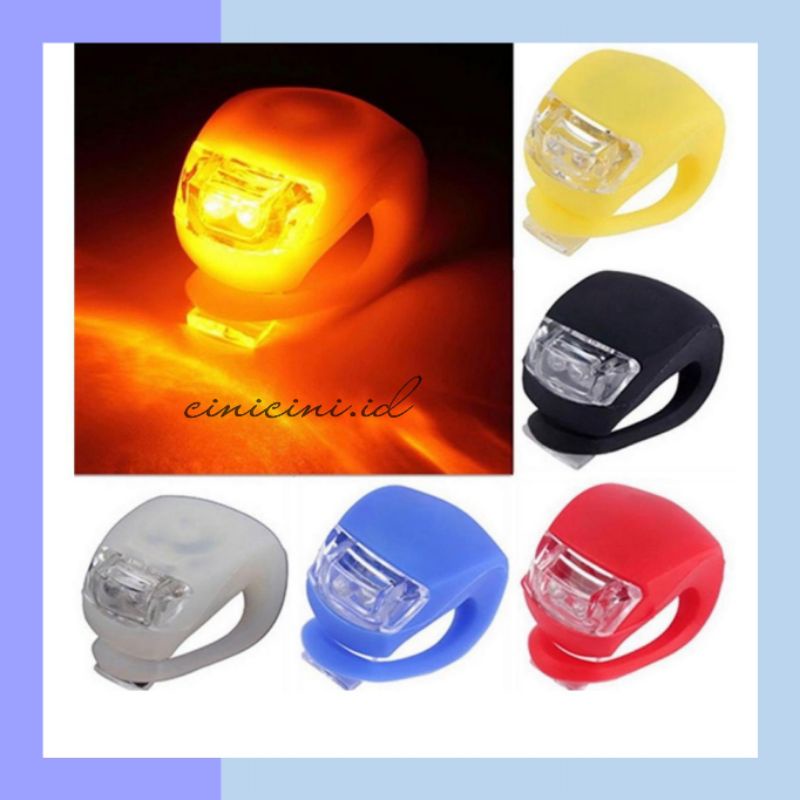 [ Cinicini ] Lampu Sepeda Led Lampu Mini Sepeda Depan