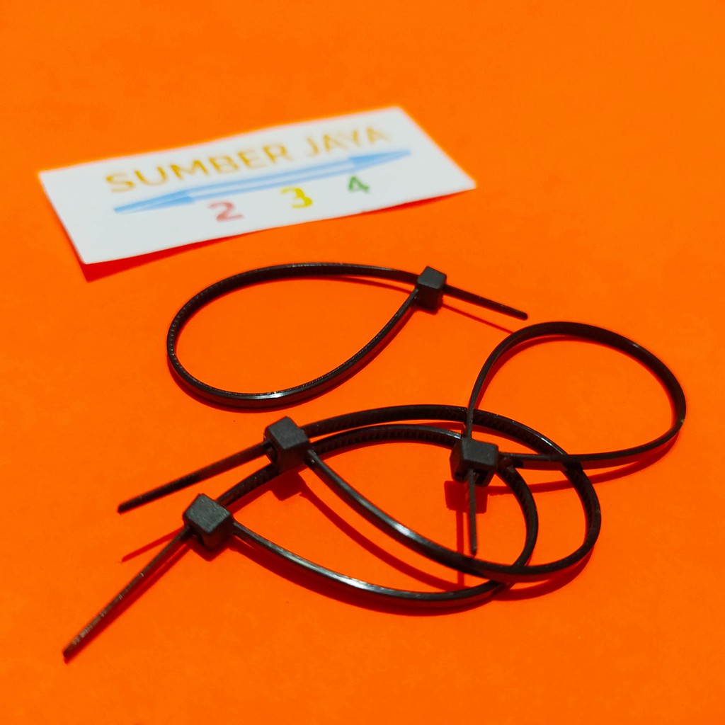 Kabel Ties 10 CM HITAM isi 100 PCS 3 X 100 TERMURAH