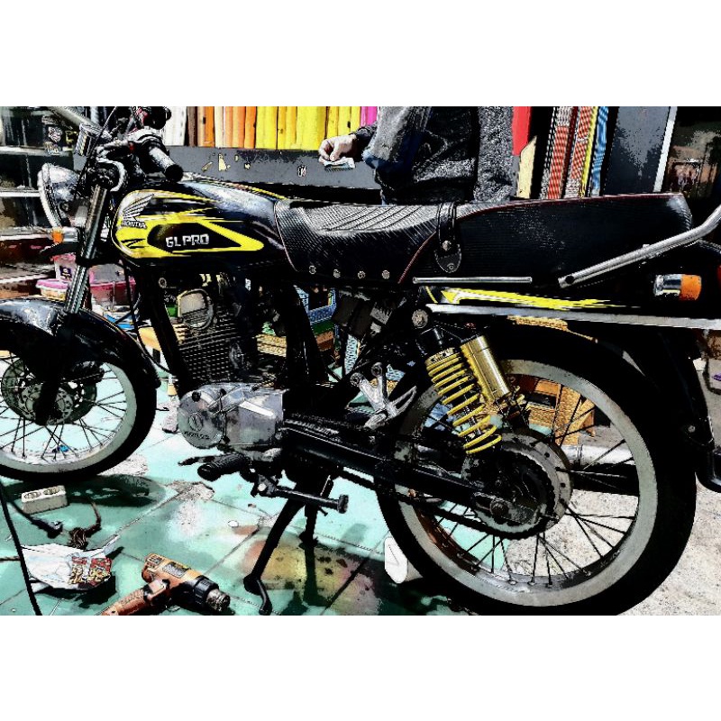 Striping sticker lis motor variasi decal variasi honda GL PRO GL MAX