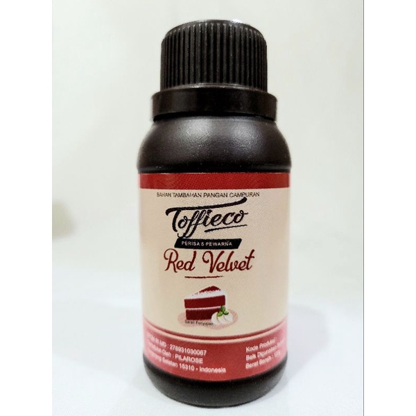 

Pasta Red velvet toffieco | Perisa & pewarna Red velvet toffieco 100 gr