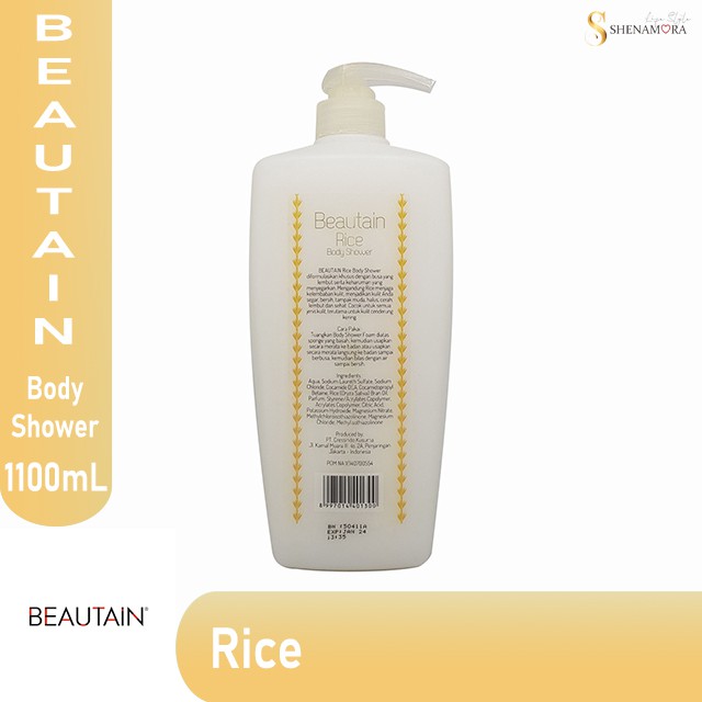 Beautain Body Shower Rice | Sabun Mandi Beras 1100 mL