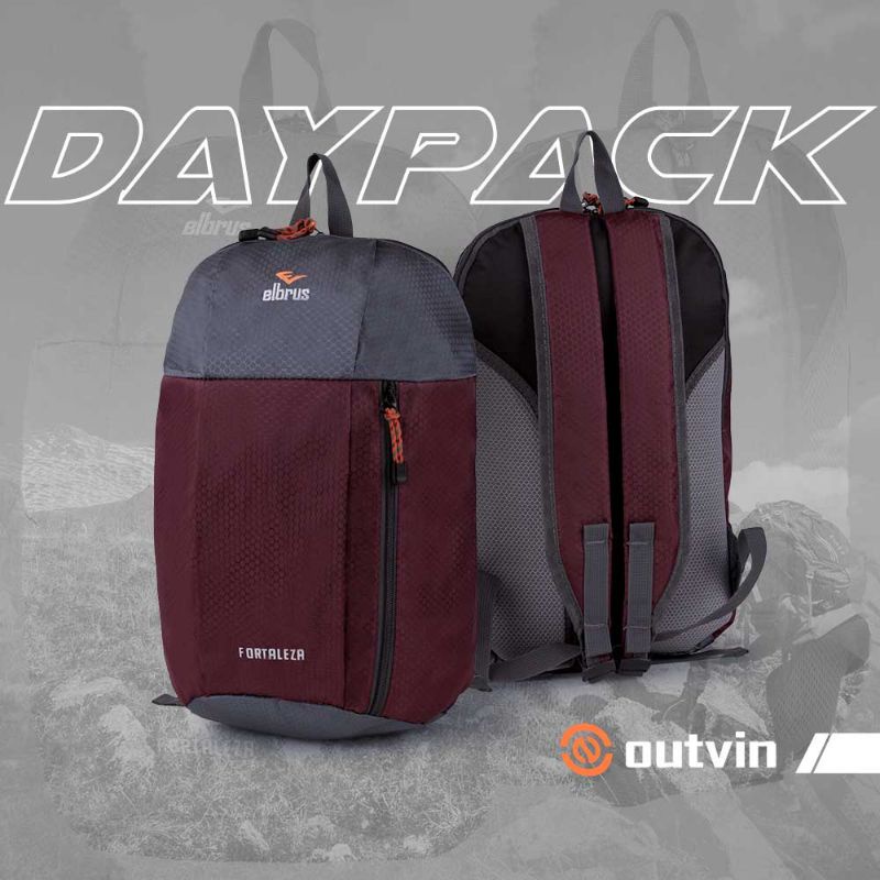 Tas Ransel Daypack 15 Liter Merah Marun Premiun Bahan Cordura Tawon Tahan Air Waterproof | Tas Sepeda Travelling Outdoor Sport | Tas Olahraga