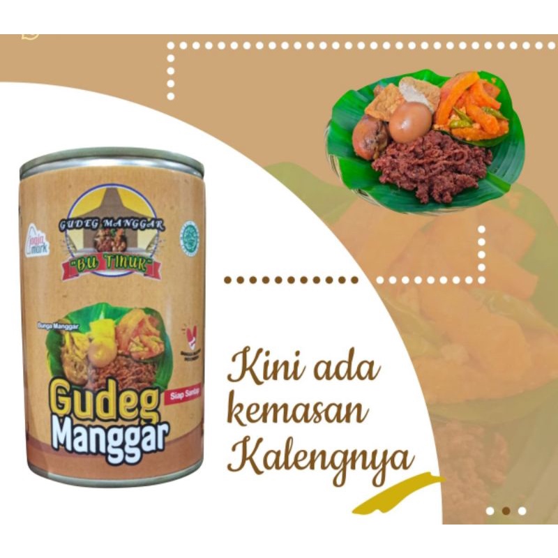 Gudeg Manggar Bu Tinur Kaleng / Gudeg Jogja / Oleh oleh Jogja / Gudeg Lengkap